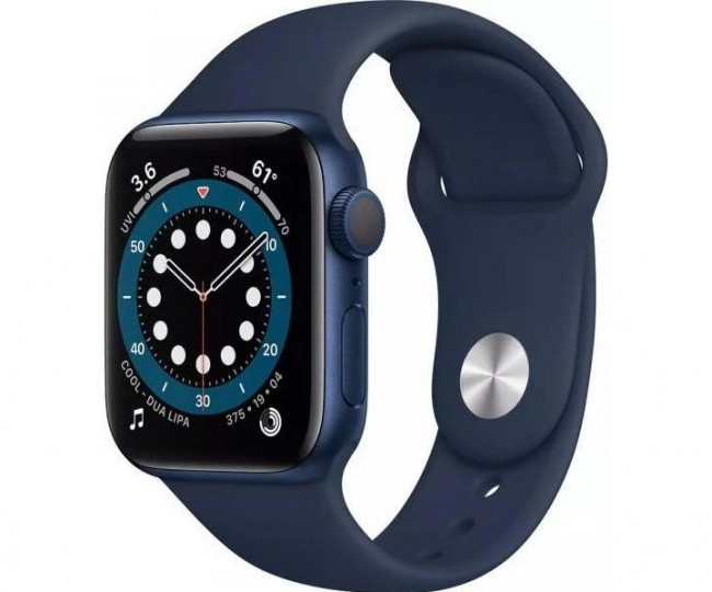 Apple Watch Series 6 GPS + Cellular 40mm Blue Aluminum Case w. Deep Navy Sport B. (M02R3) б/у